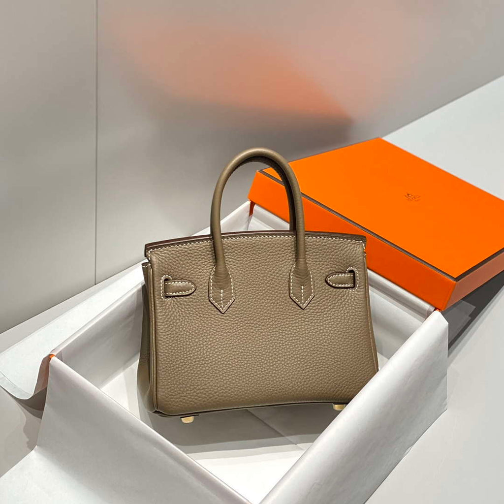 Hermes Mini Birkin Designer Tote Bag Togo Leather 20CM H28410