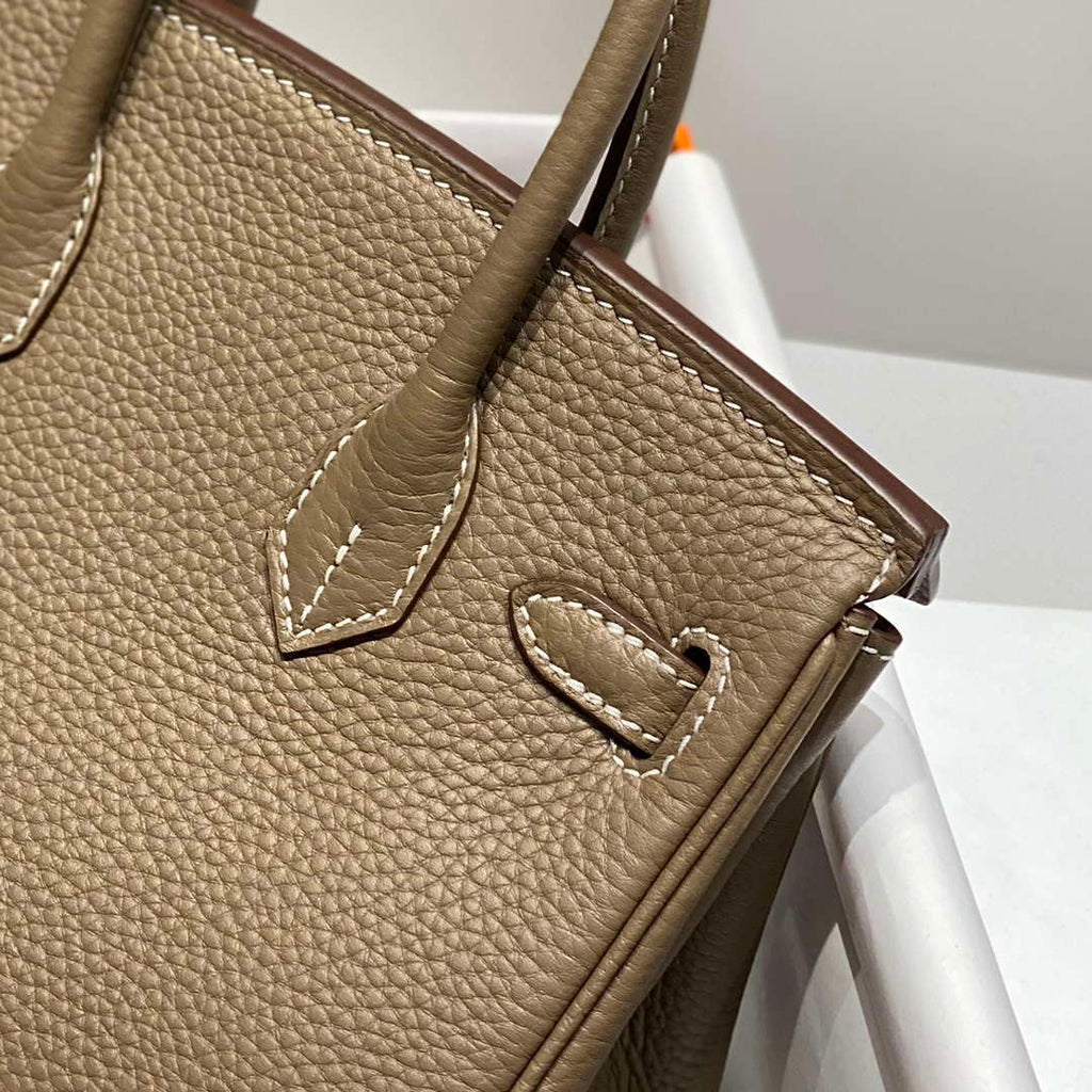 Hermes Mini Birkin Designer Tote Bag Togo Leather 20CM H28410