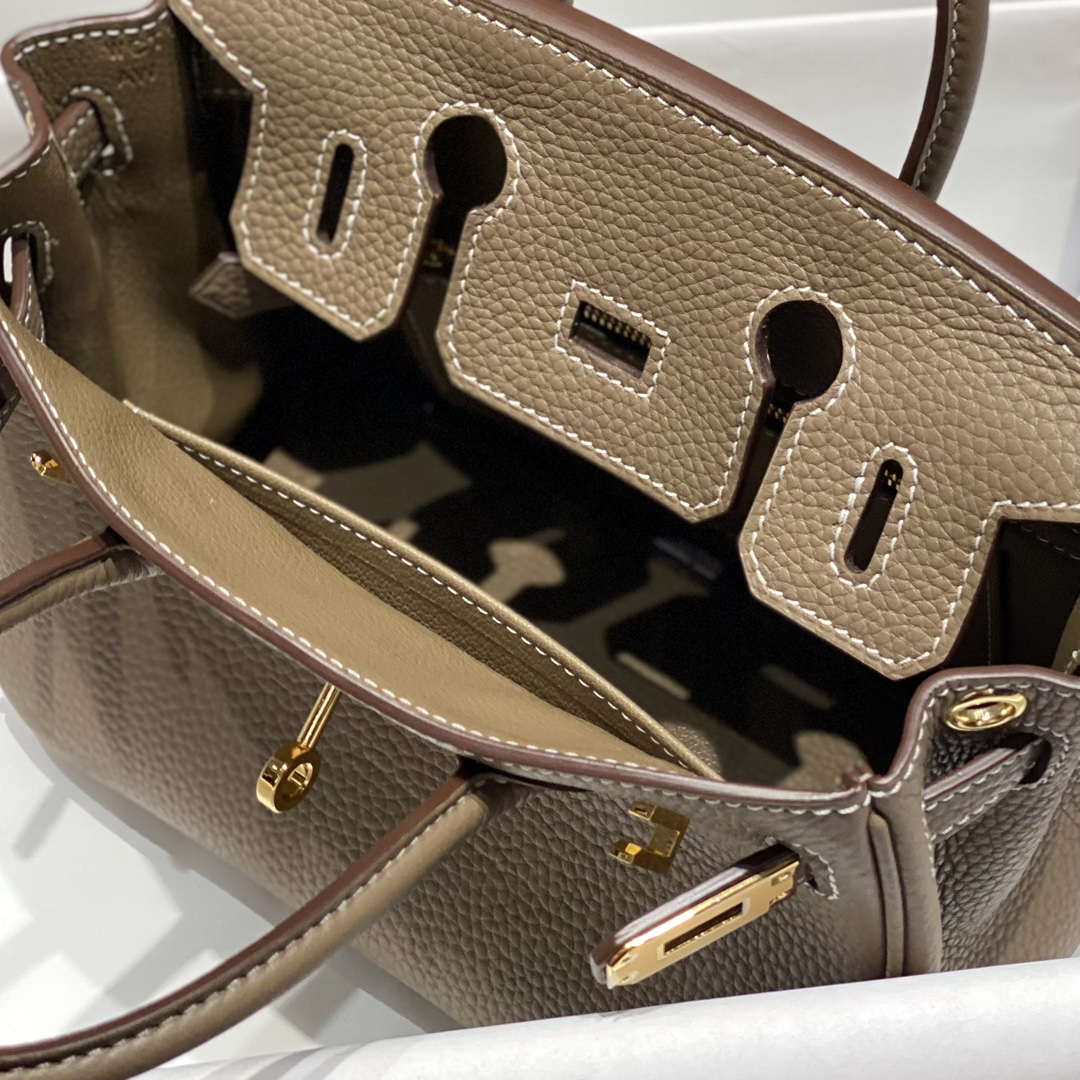 Hermes Mini Birkin Designer Tote Bag Togo Leather 20CM H28410