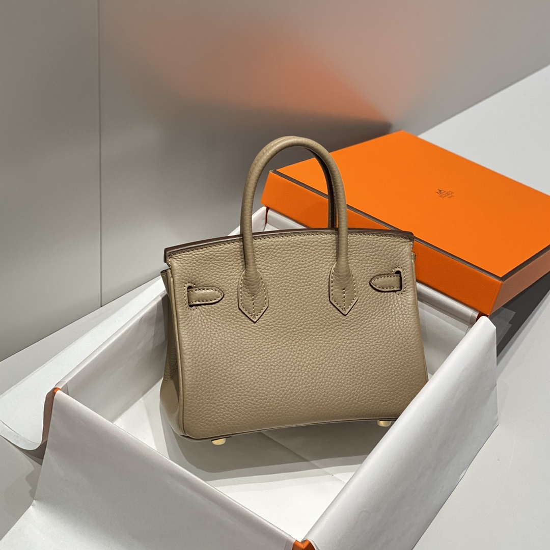 Hermes Mini Birkin Designer Tote Bag Togo Leather 20CM H28411