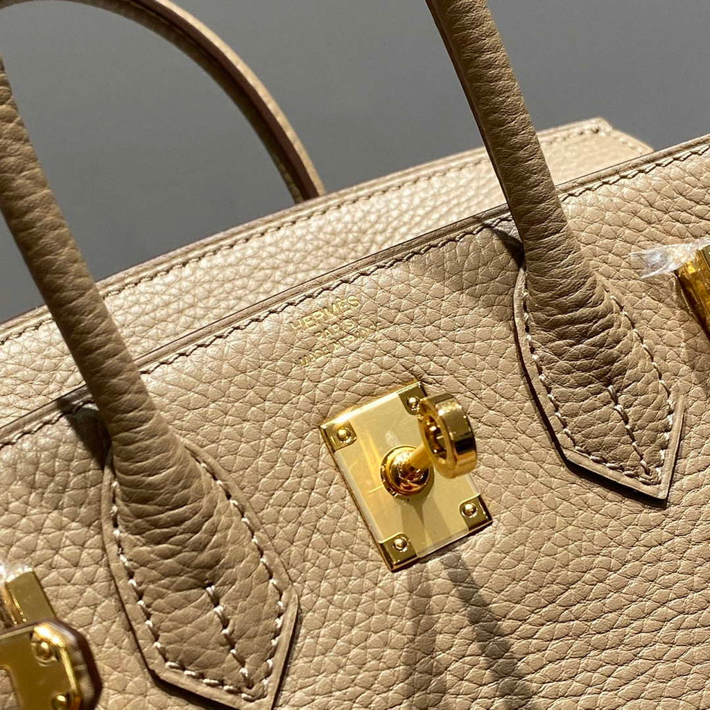 Hermes Mini Birkin Designer Tote Bag Togo Leather 20CM H28411