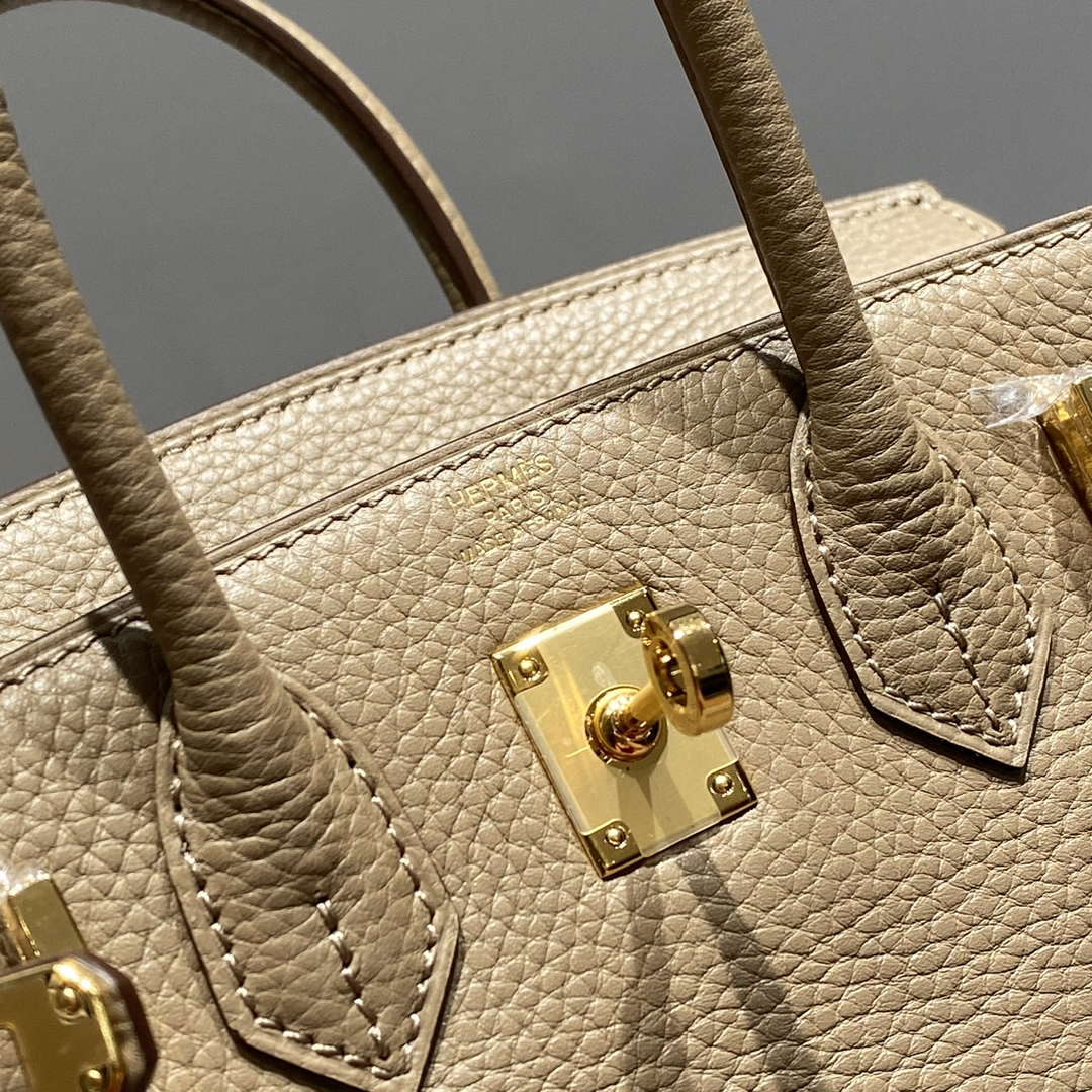 Hermes Mini Birkin Designer Tote Bag Togo Leather 20CM H28411