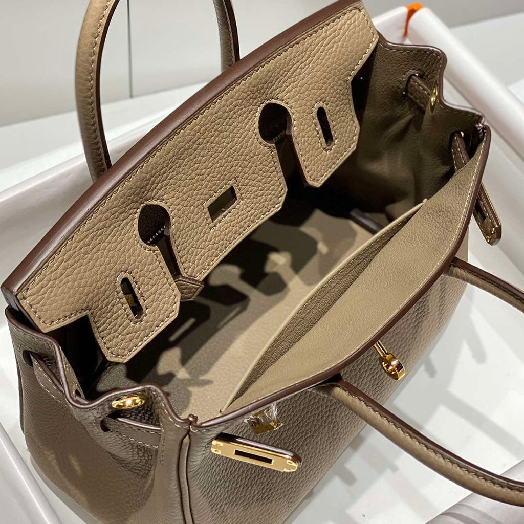 Hermes Mini Birkin Designer Tote Bag Togo Leather 20CM H28411