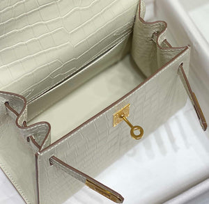 Hermes Mini Kelly 20 cm Crocodile Leather H92030 - Default Title - View 9
