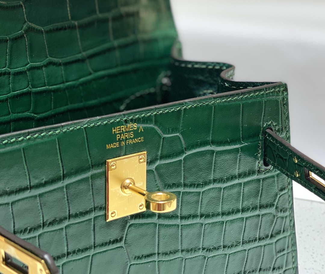 Hermes Mini Kelly 20 cm Crocodile Leather H92031