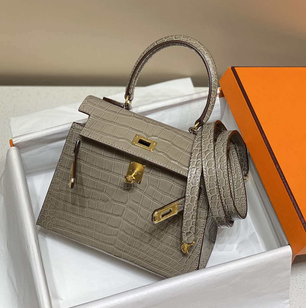 Hermes Mini Kelly 20 cm Crocodile Leather H92032