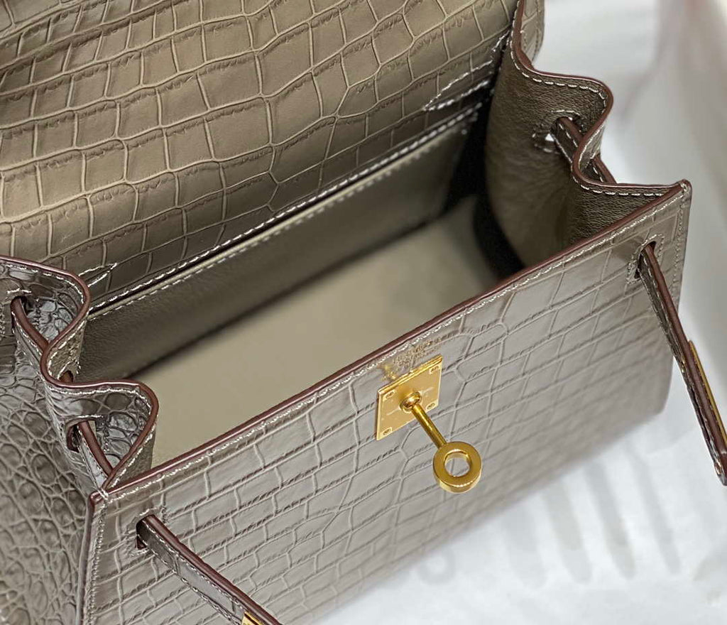 Hermes Mini Kelly 20 cm Crocodile Leather H92032