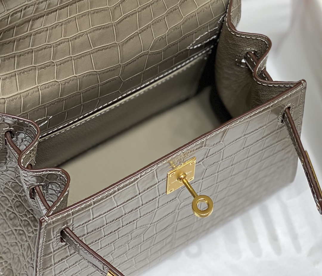 Hermes Mini Kelly 20 cm Crocodile Leather H92032