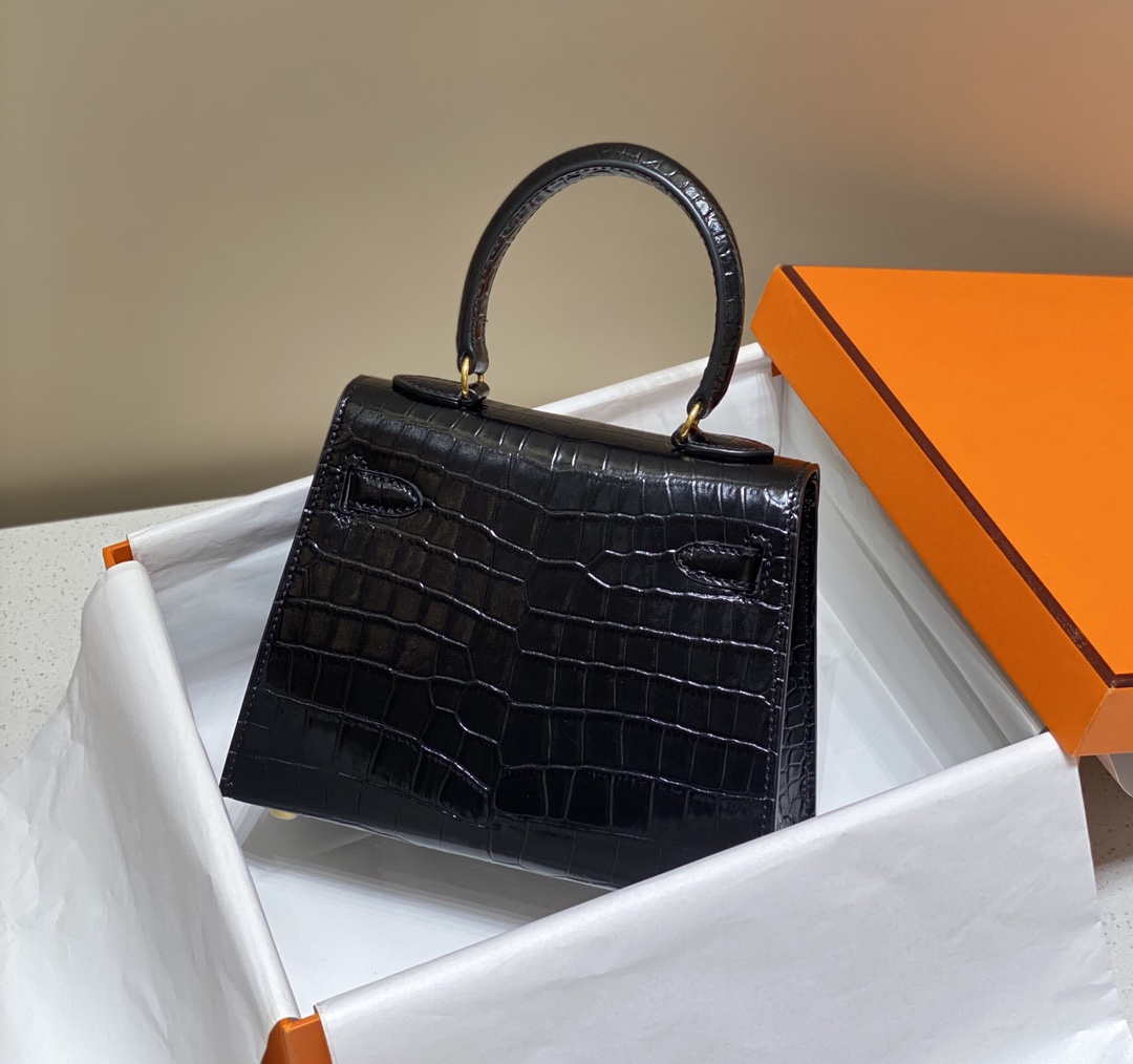 Hermes Mini Kelly 20 cm Crocodile Leather H92033