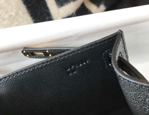 Hermes Mini Kelly Pouchette Crocodile Leather H230234 Black - Default Title - View 8