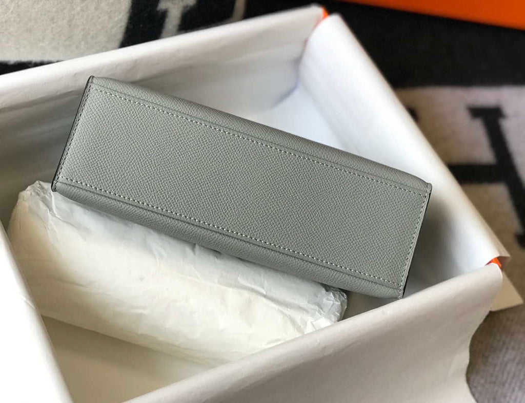 Hermes Mini Kelly Pouchette Epsom Leather H230232 Glacier Blue