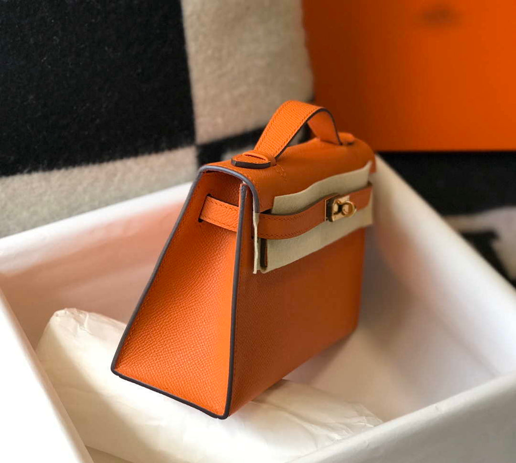 Hermes Mini Kelly Pouchette H230221 Orange