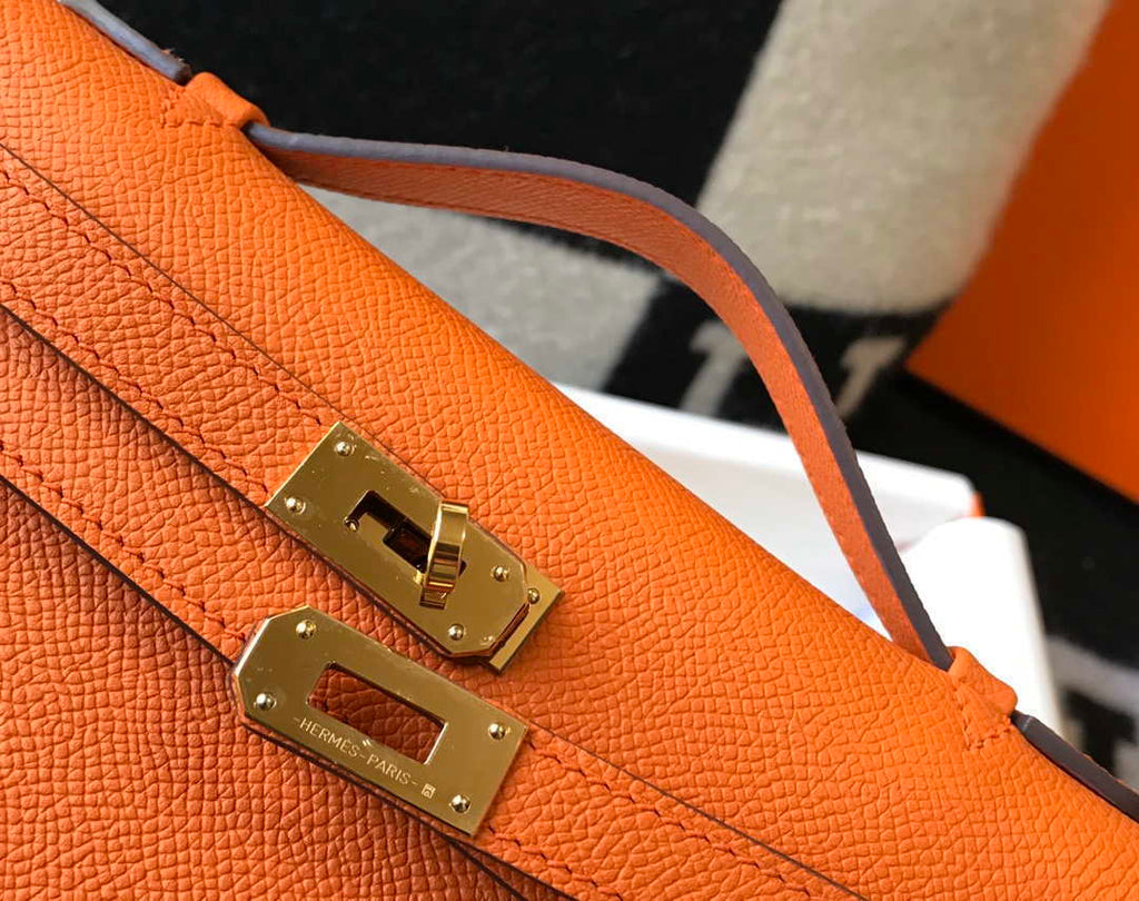 Hermes Mini Kelly Pouchette H230221 Orange