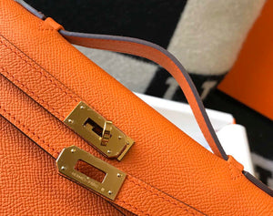 Hermes Mini Kelly Pouchette H230221 Orange - Default Title - View 7