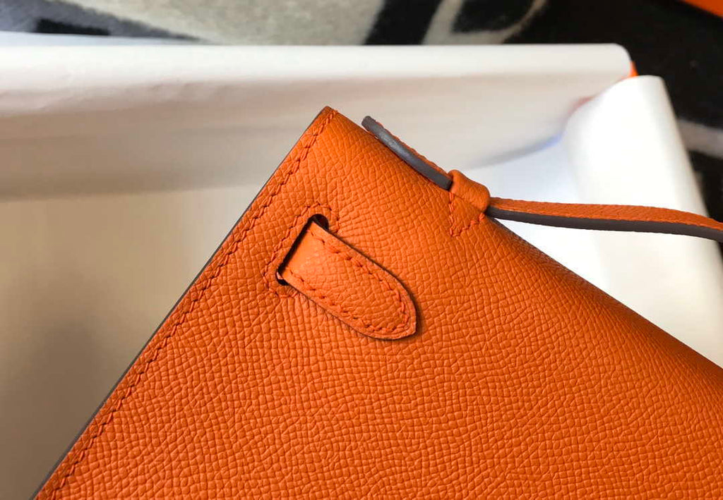 Hermes Mini Kelly Pouchette H230221 Orange