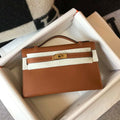 Hermes Mini Kelly Pouchette H230223 Epsom Leather Brown