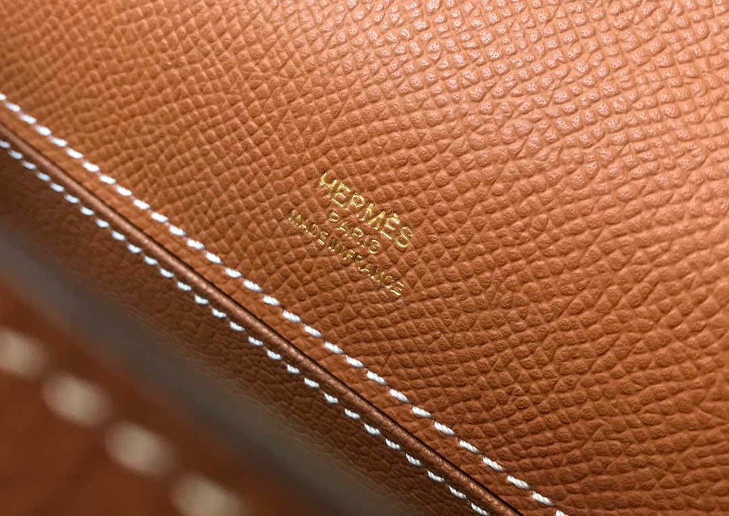 Hermes Mini Kelly Pouchette H230223 Epsom Leather Brown