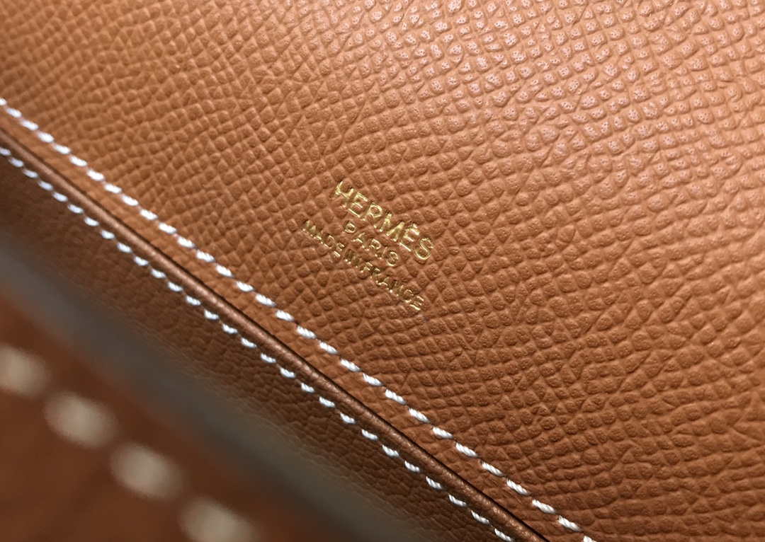 Hermes Mini Kelly Pouchette H230223 Epsom Leather Brown
