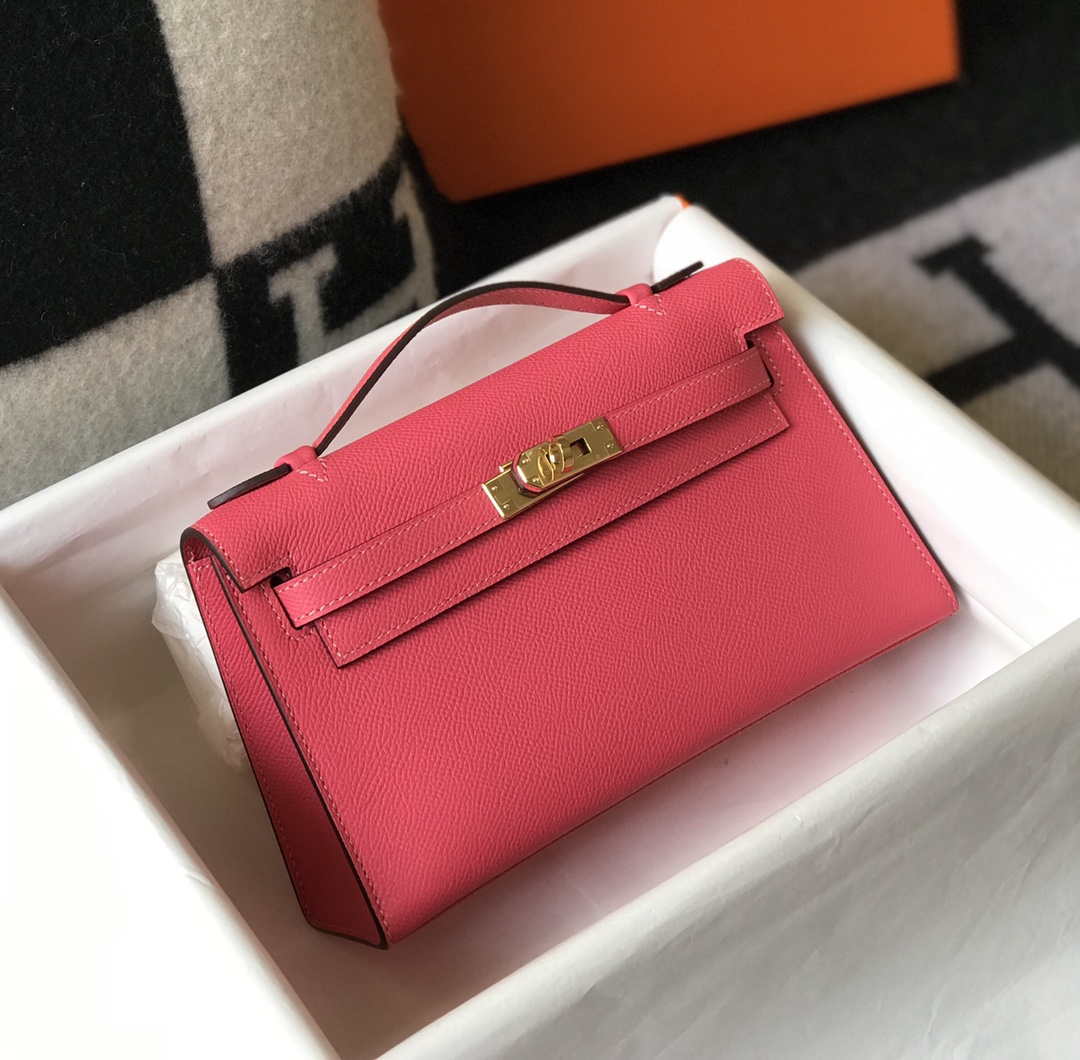 Hermes Mini Kelly Pouchette H230225 Epsom Leather Elipstick powder