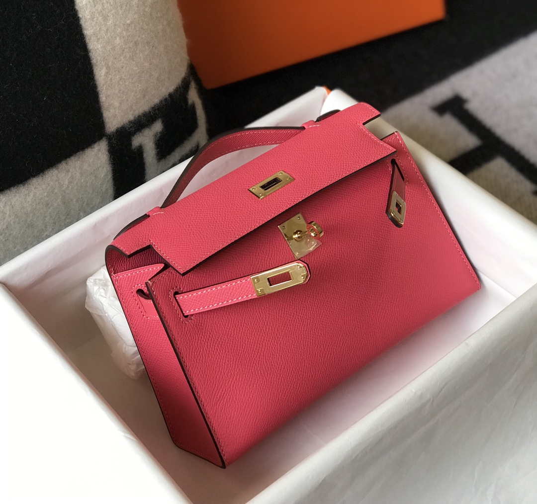 Hermes Mini Kelly Pouchette H230225 Epsom Leather Elipstick powder - Default Title - View 4