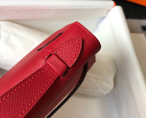 Hermes Mini Kelly Pouchette Epsom Leather H230227 Red - Default Title - View 4