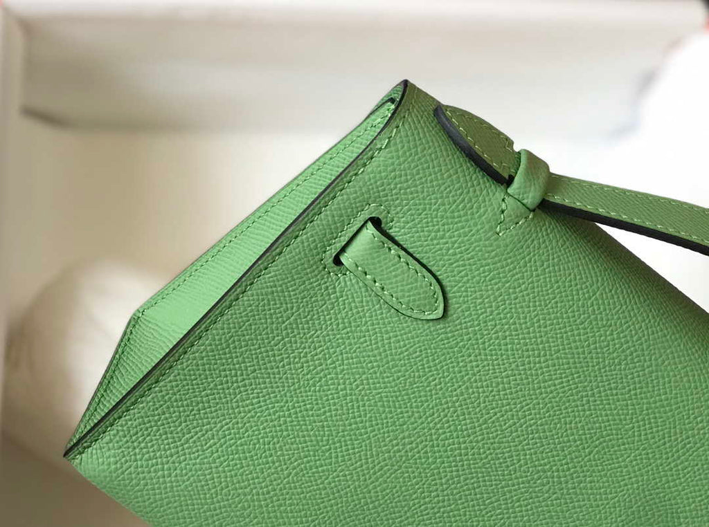 Hermes Mini Kelly Pouchette Epsom Leather H230229 Green