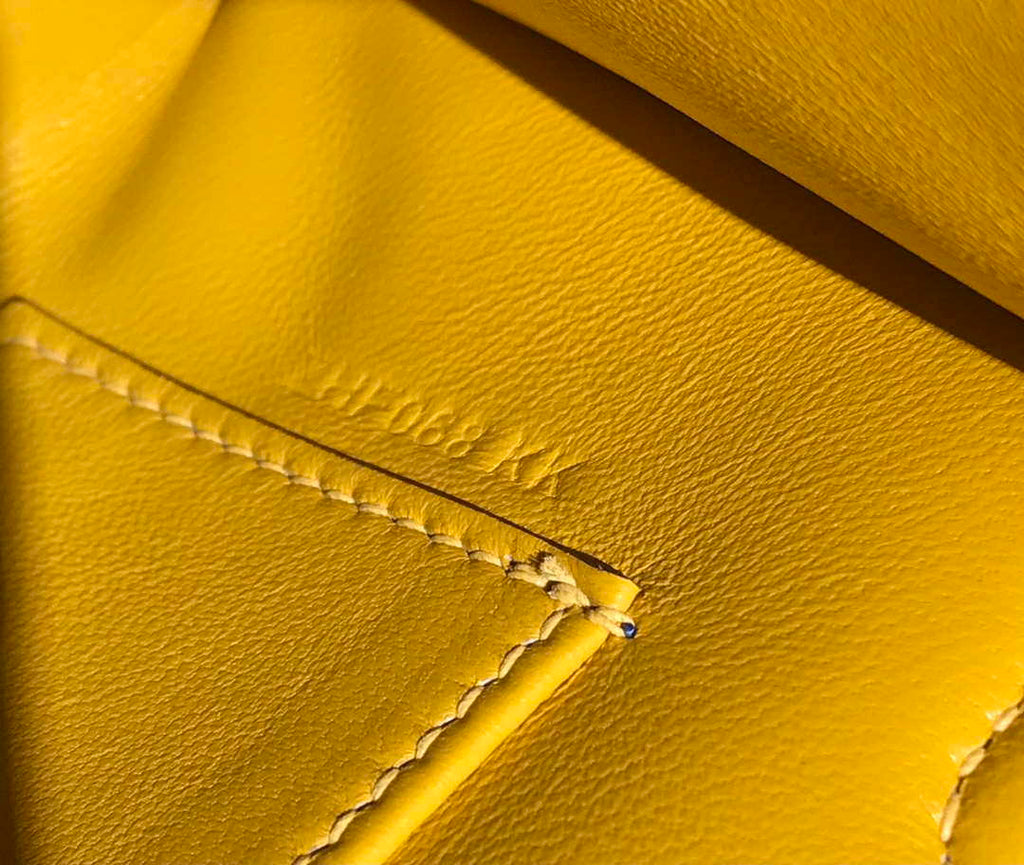 Hermes Kelly Pouchette Swift Leather clutch bag Silver H230257