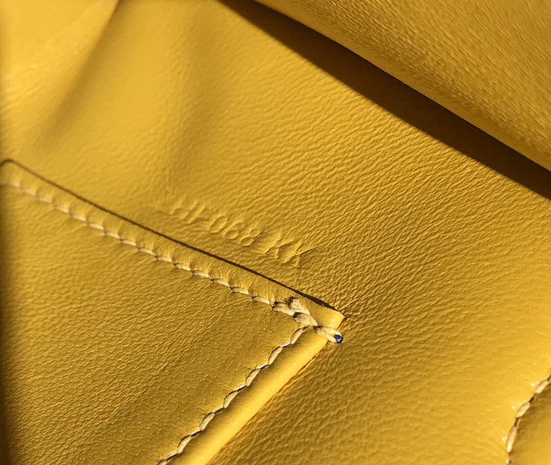 Hermes Kelly Pouchette Swift Leather clutch bag Silver H230257 - Default Title - View 8