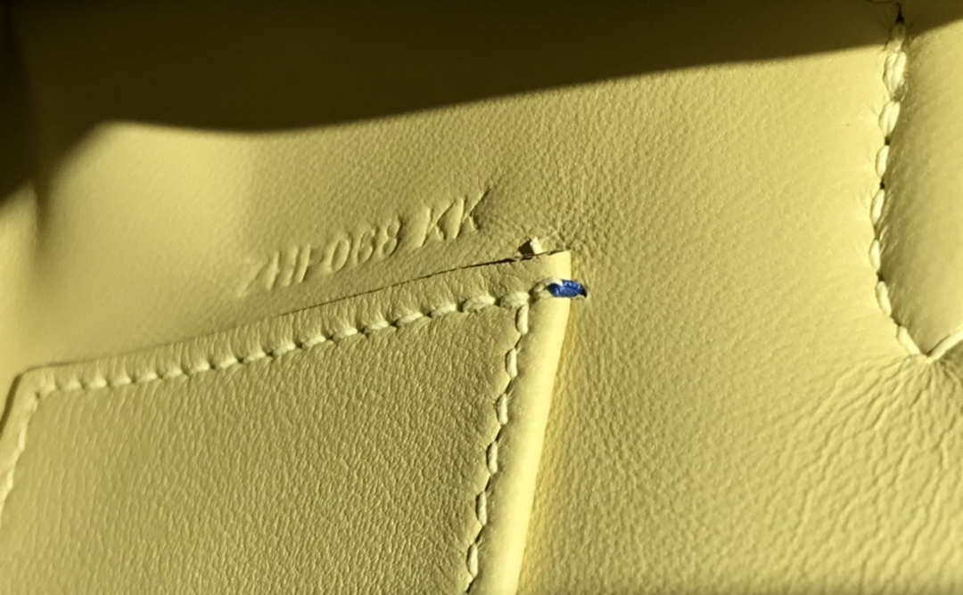 Hermes Kelly Pouchette Swift Leather clutch bag Silver H230260