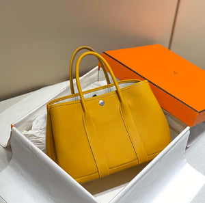 Hermes Yellow Clemence Garden Party 30cm Bag H239041 - Default Title - View 2