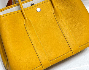 Hermes Yellow Clemence Garden Party 30cm Bag H239041 - Default Title - View 6