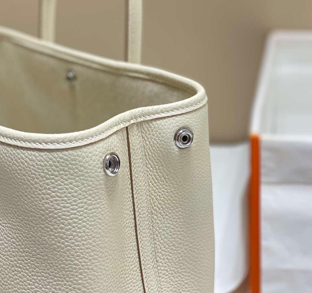 Hermes Beige Clemence Garden Party 30cm Bag H239042