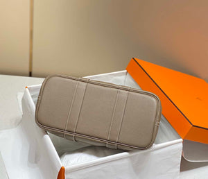 Hermes Gray Clemence Garden Party 30cm Bag H239044 - Default Title - View 4