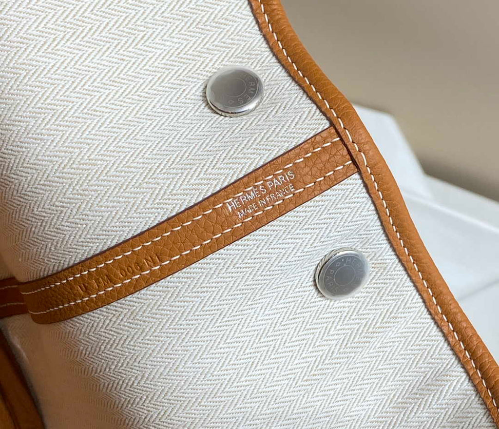 Hermes Brown Clemence Garden Party 30cm Bag H239043