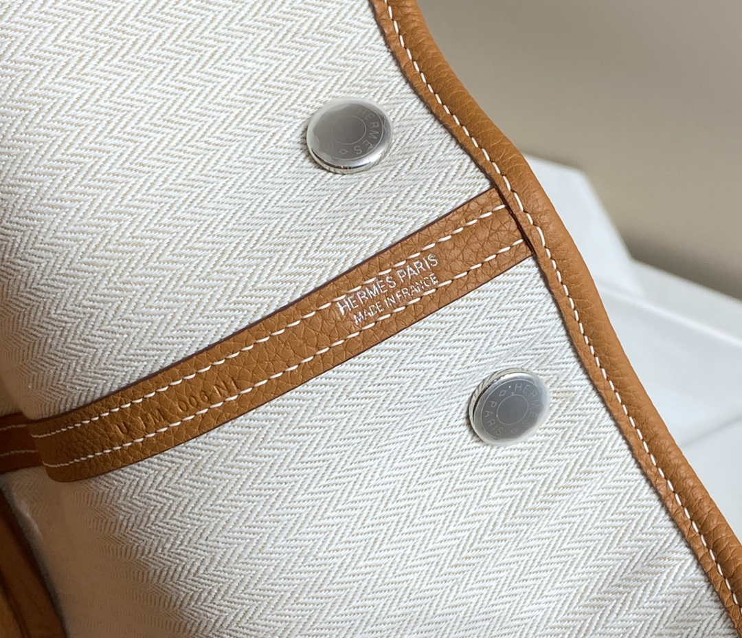 Hermes Brown Clemence Garden Party 30cm Bag H239043