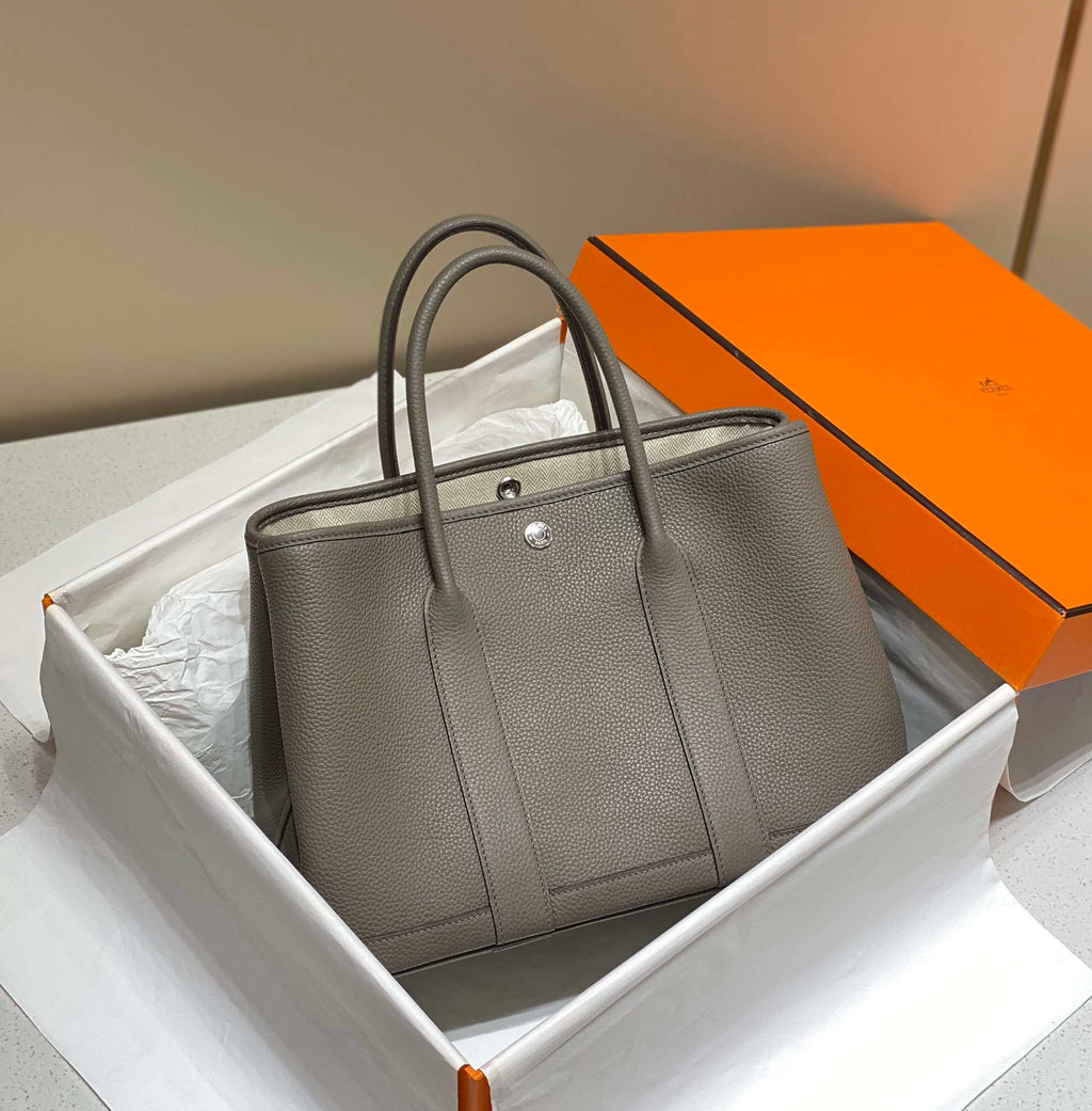 Hermes Light Dark Clemence Garden Party 30cm Bag H239046