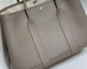 Hermes Light Dark Clemence Garden Party 30cm Bag H239046 - Default Title - View 6