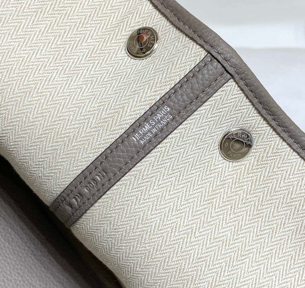 Hermes Light Dark Clemence Garden Party 30cm Bag H239046