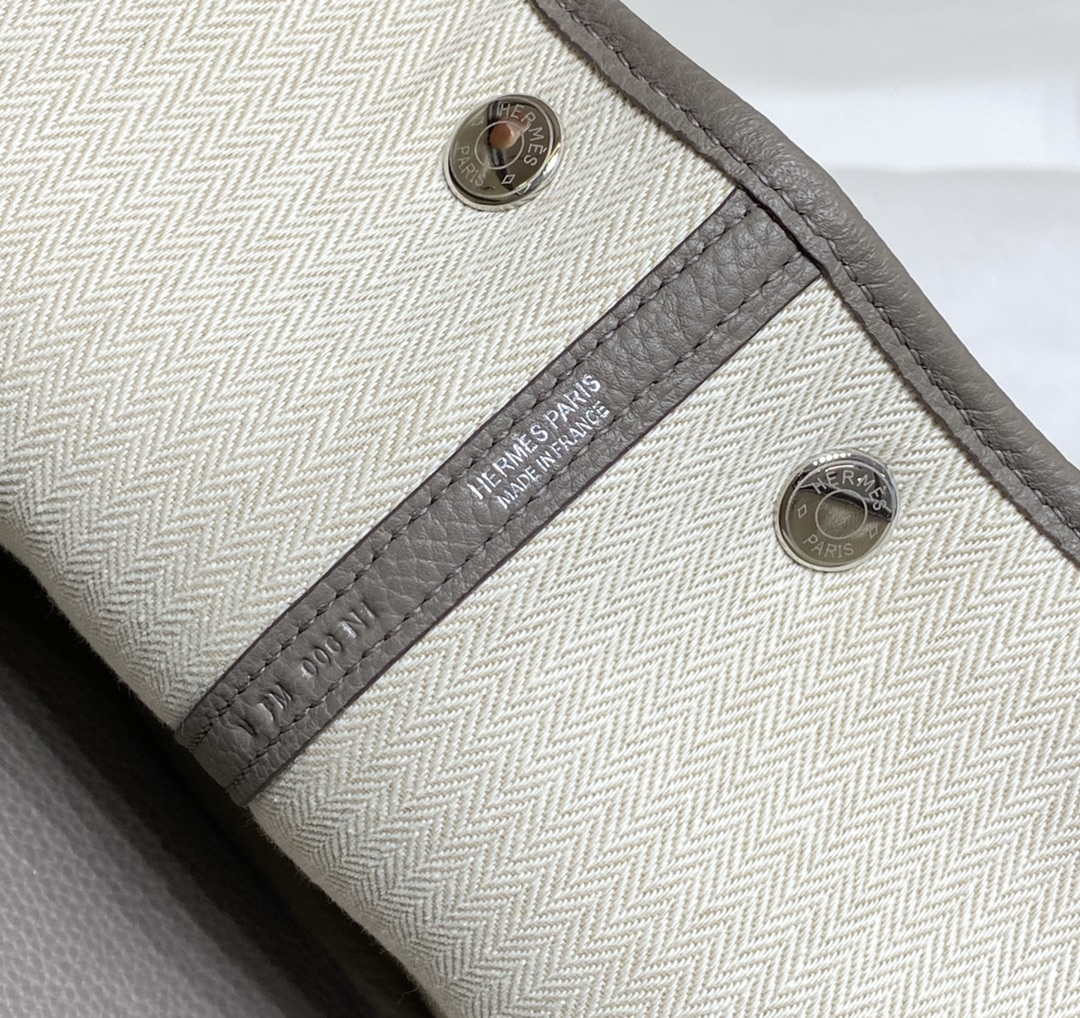 Hermes Light Dark Clemence Garden Party 30cm Bag H239046 - Default Title - View 7