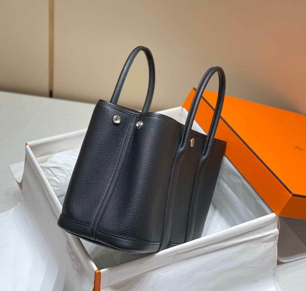 Hermes Blacck Clemence Garden Party 30cm Bag H239047