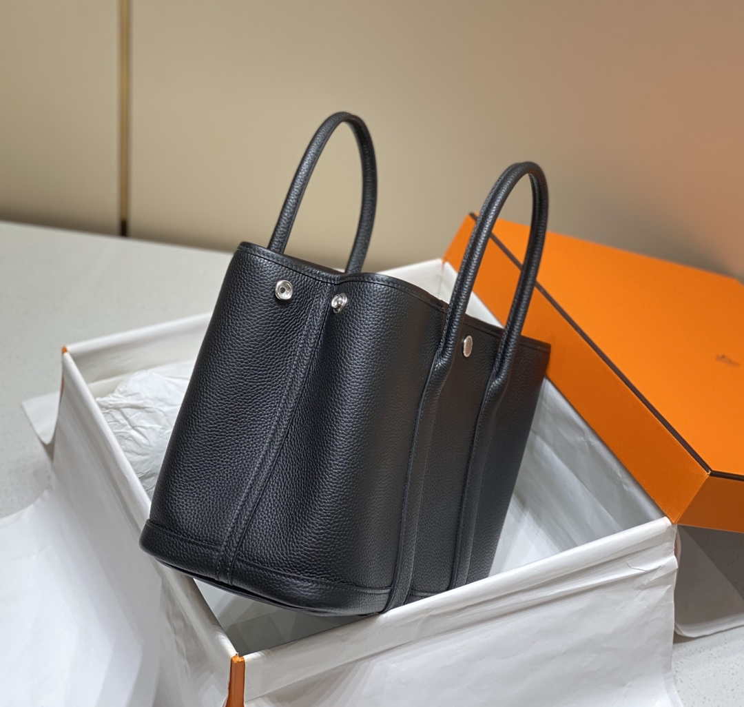 Hermes Blacck Clemence Garden Party 30cm Bag H239047 - Default Title - View 3