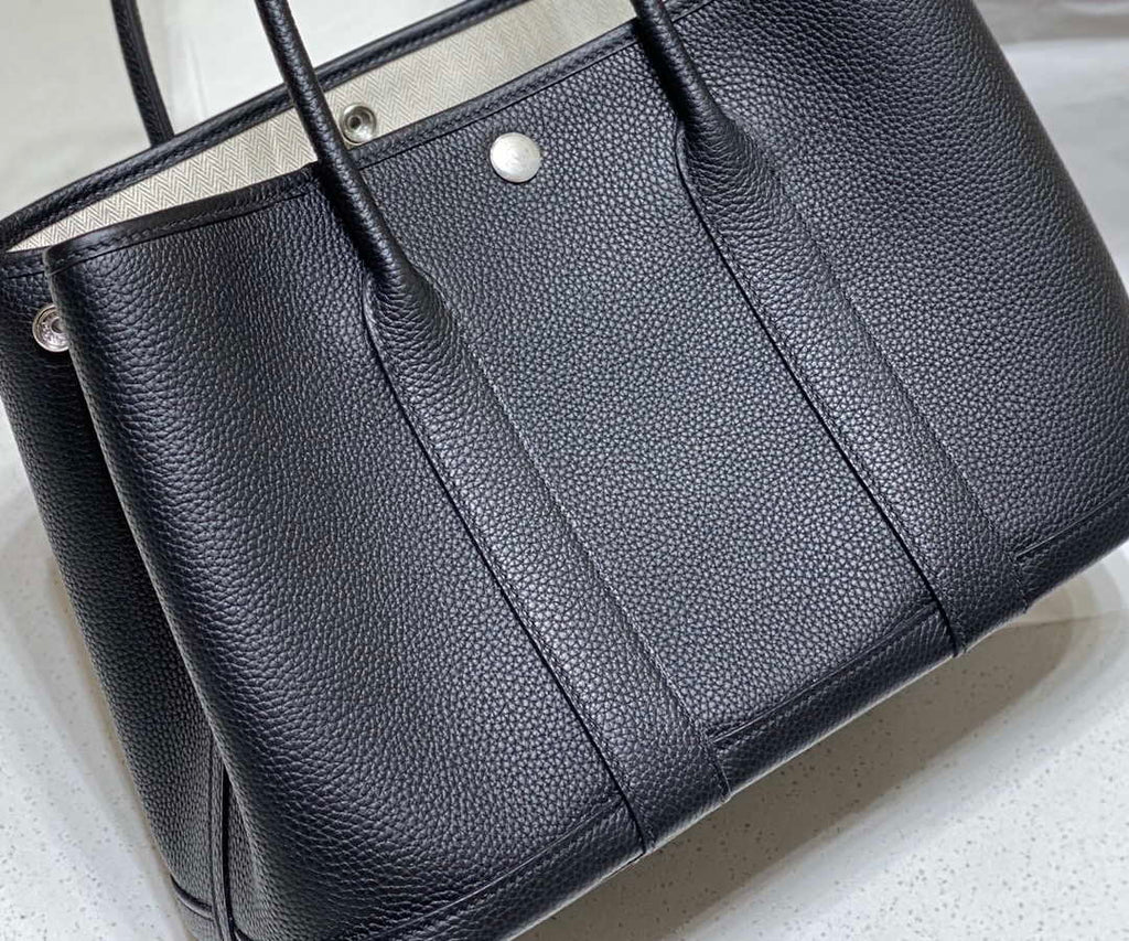 Hermes Blacck Clemence Garden Party 30cm Bag H239047
