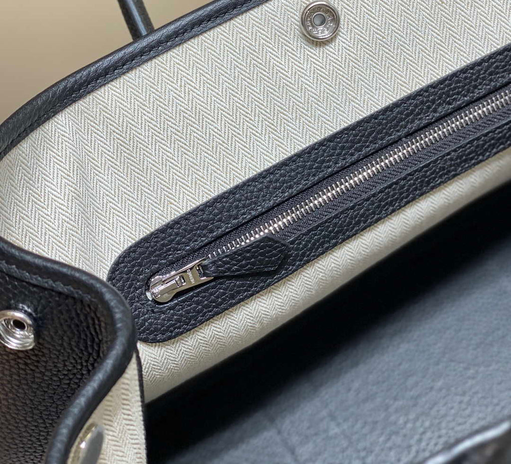 Hermes Blacck Clemence Garden Party 30cm Bag H239047