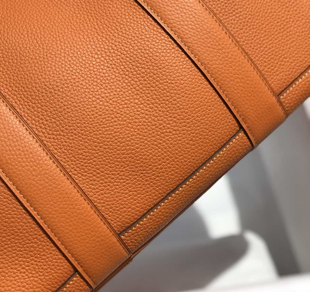 Hermes Orange Clemence Garden Party 30cm Bag H239039