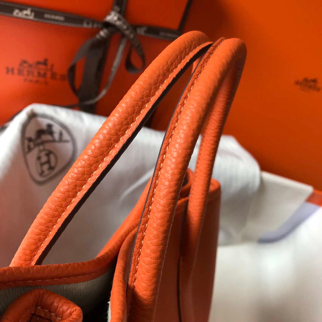 Hermes Orange Togo Medium Garden Party 36cm Bag H239058