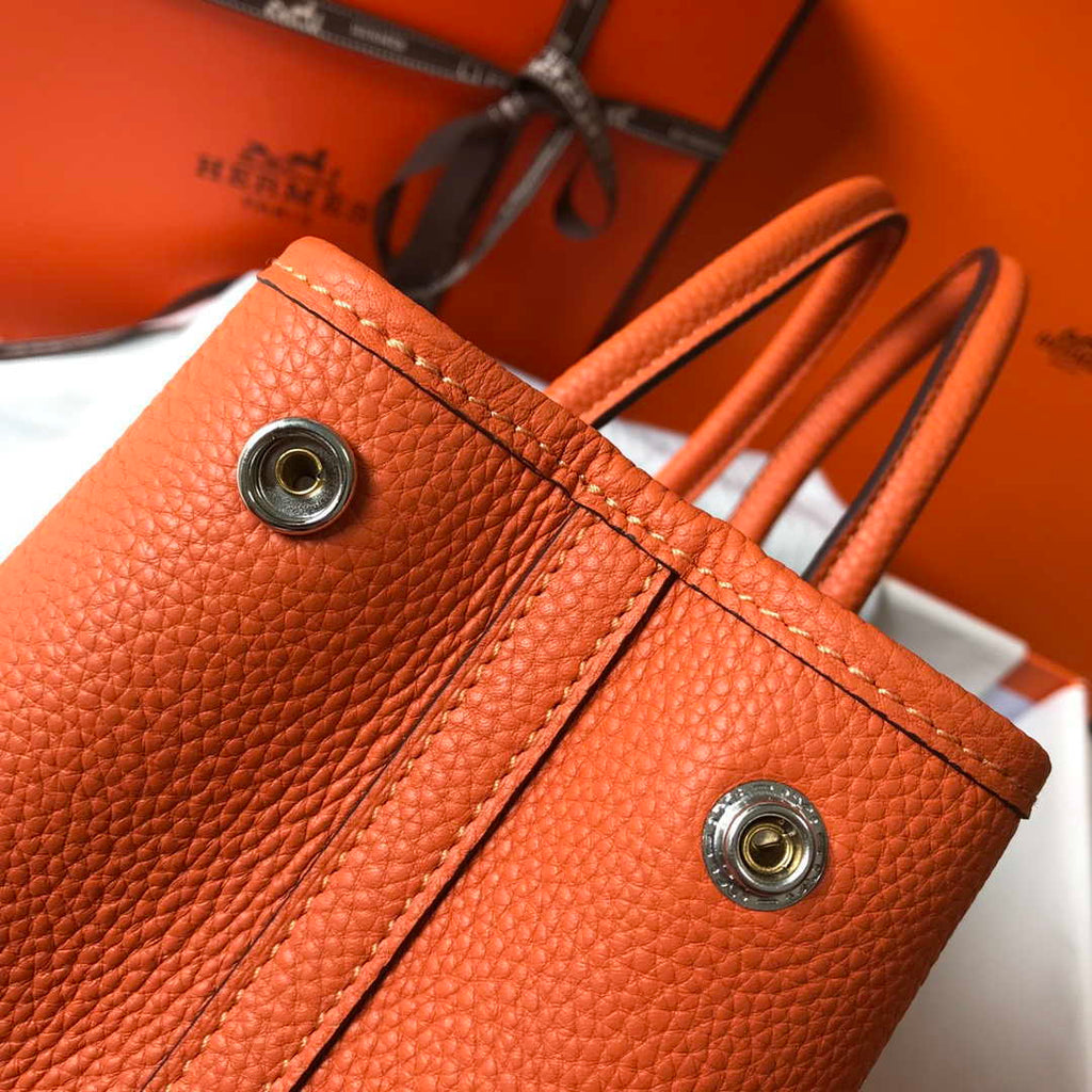 Hermes Orange Togo Medium Garden Party 36cm Bag H239058