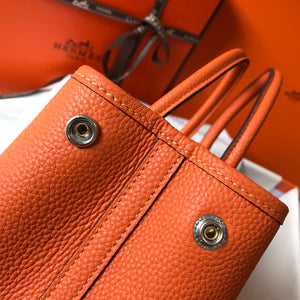 Hermes Orange Togo Medium Garden Party 36cm Bag H239058 - Default Title - View 7