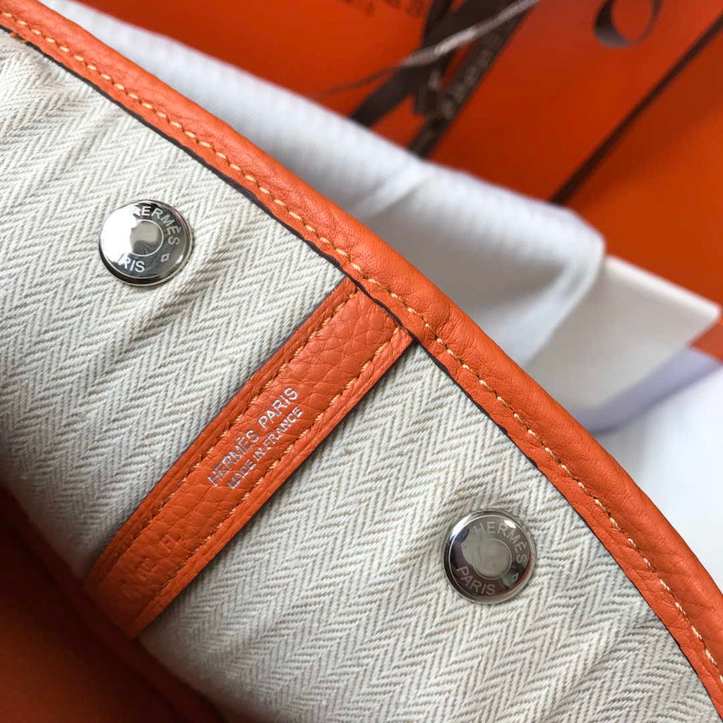 Hermes Orange Togo Medium Garden Party 36cm Bag H239058