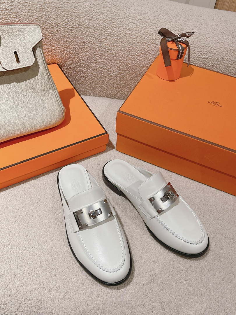 Hermes OZ Mule H212296Zv02340 Shoes H990012 - Euro 35=US 4 - View 1