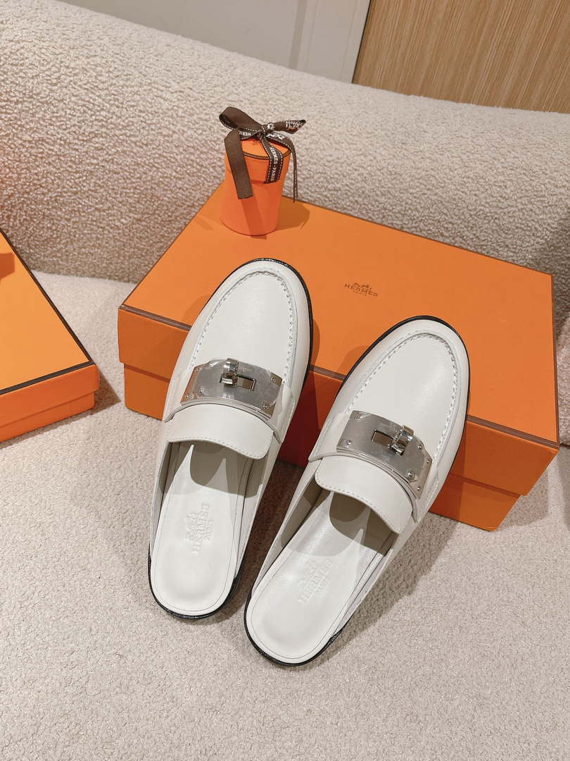 Hermes OZ Mule H212296Zv02340 Shoes H990012 - Euro 35=US 4 - View 5